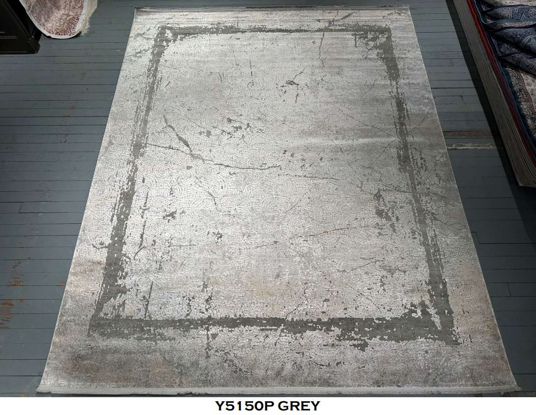 Bamboo Silk Rug Collection - Y5150P GREY - Furniture Expo