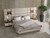 Piano Queen Bed, 2 Nightstands, Dresser and Mirror