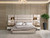 Piano Queen Bed, 2 Nightstands, Dresser and Mirror