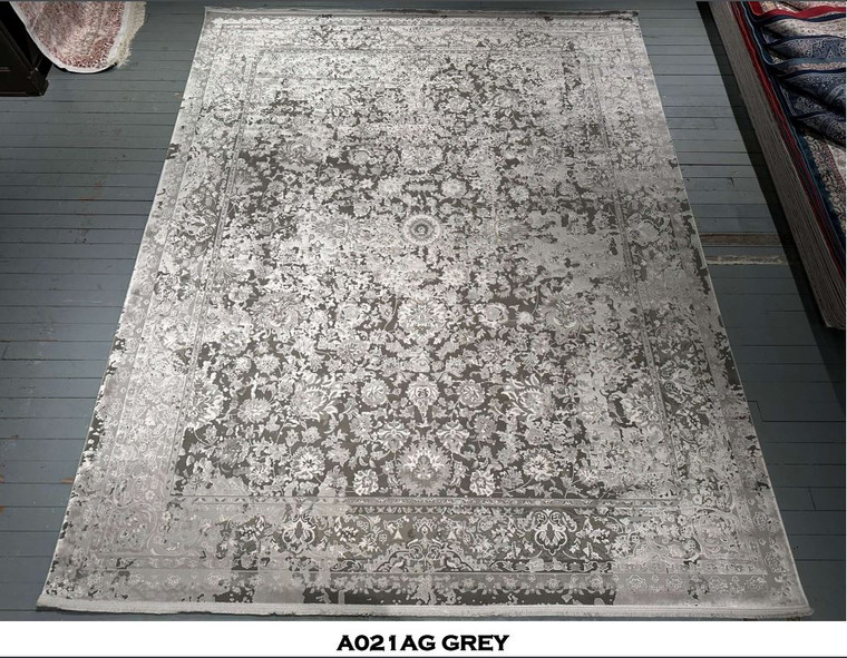 Bamboo Silk Rug Collection - A021AG GREY