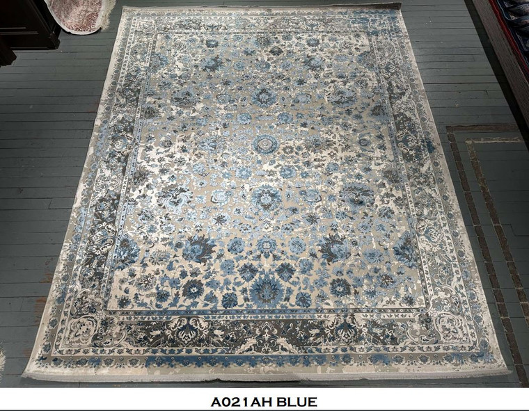 Bamboo Silk Rug Collection - A021AH BLUE