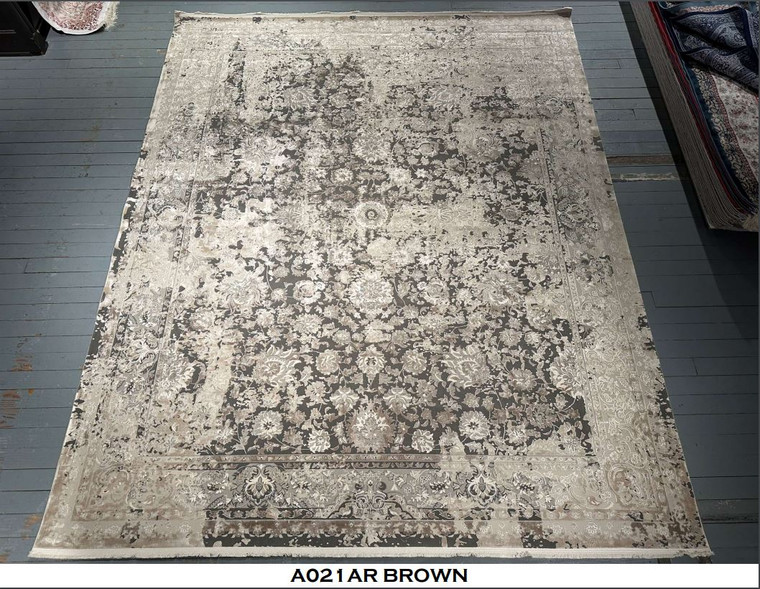 Bamboo Silk Rug Collection - A021AR BROWN