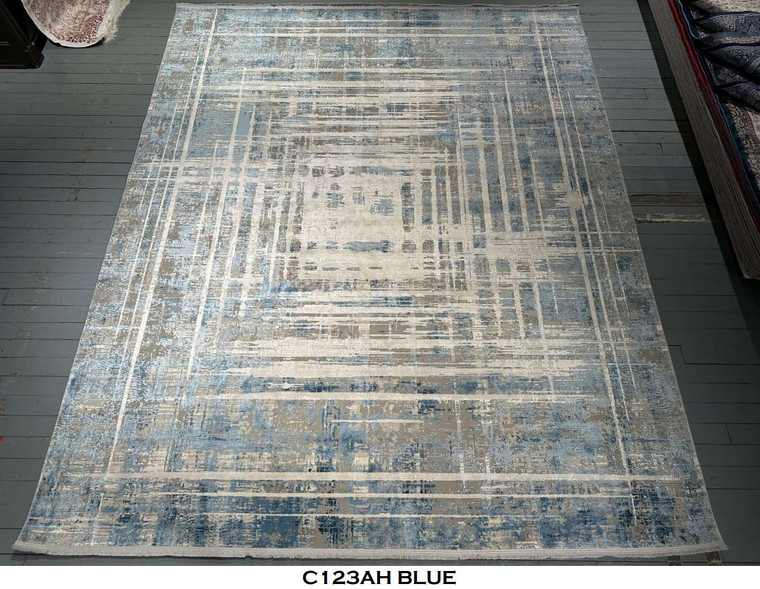Bamboo Silk Rug Collection - C123AH BLUE