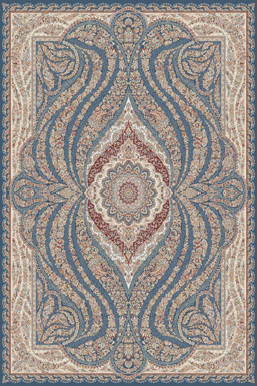 Classic Rug Collection - 3523B BLUE CREAM