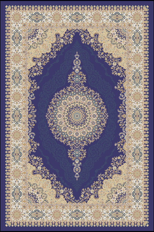 Classic Rug Collection - 4568I NAVY CREAM
