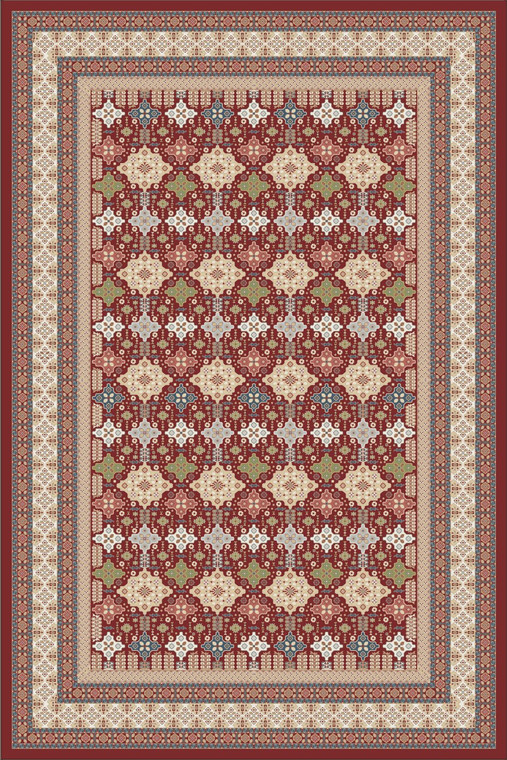 Classic Rug Collection - 4576 RED CREAM