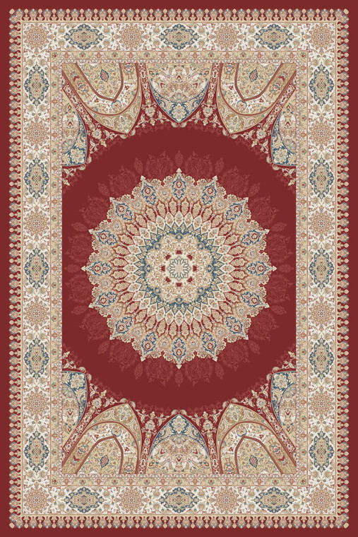 Classic Rug Collection - 4583B RED CREAM