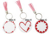 Valentine's Hearts Acrylic Key Chains | 3 Styles