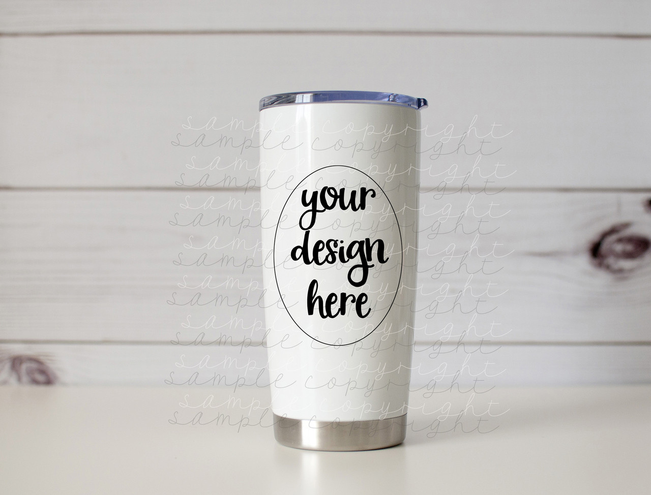 White Tumbler Mock-Up (#4)