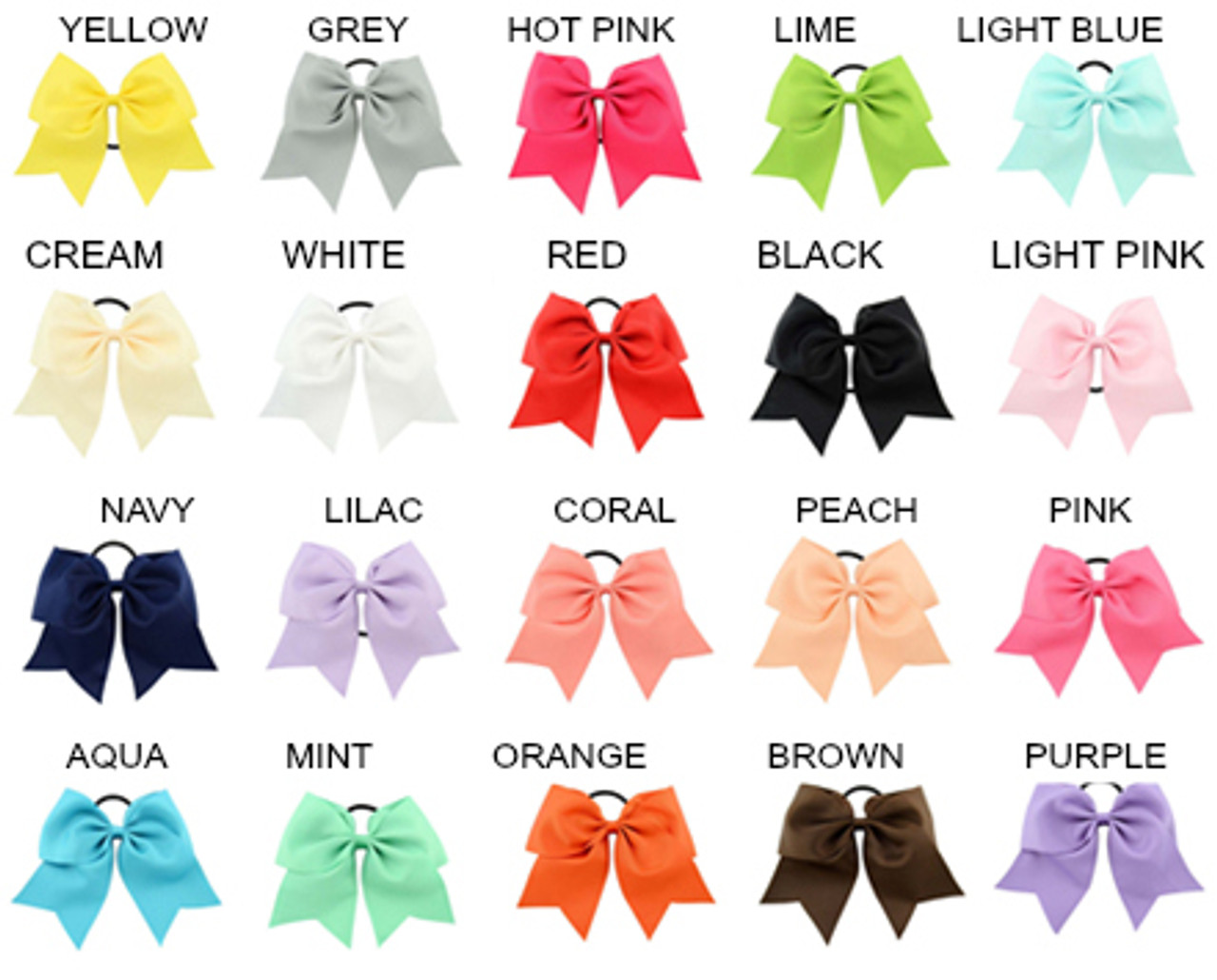 Sublimated Cheer Bow with Initials or Name | cjbows