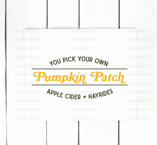 Pumpkin Patch You Pick Your Own Digital Cutting File