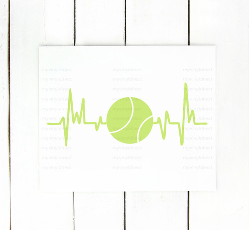 Tennis Heartbeat Digital Cutting File