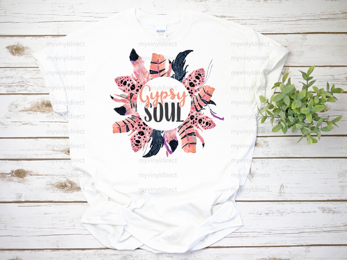 Gypsy Soul Floral Wreath | Sublimation Transfer