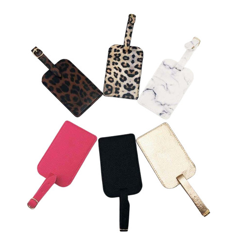 Vegan Leather Luggage Tags