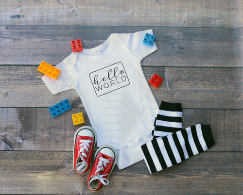 Use our heat transfer vinyls to make an adorable onesie