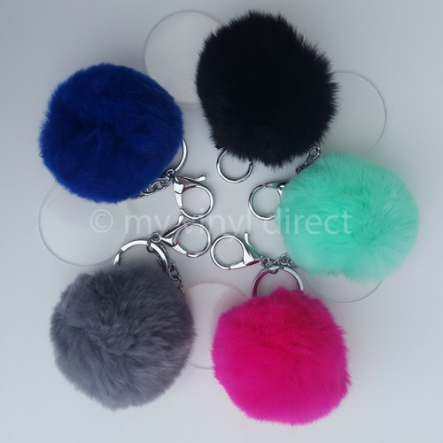 Pom & Acrylic Disc Clip On Blank