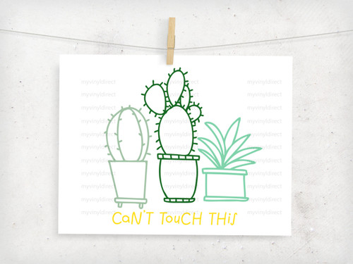 Cactus Trio Design Digital Cutting File
