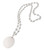 Pearl & Disc Necklace silver