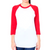 Red/White Cotton Poly Raglan Shirt