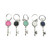 Key Chain: Antique Silver Key available in 5 colors