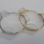 Crystal & Wire Bangle Jewelry Blanks. Available in Silver or Gold.