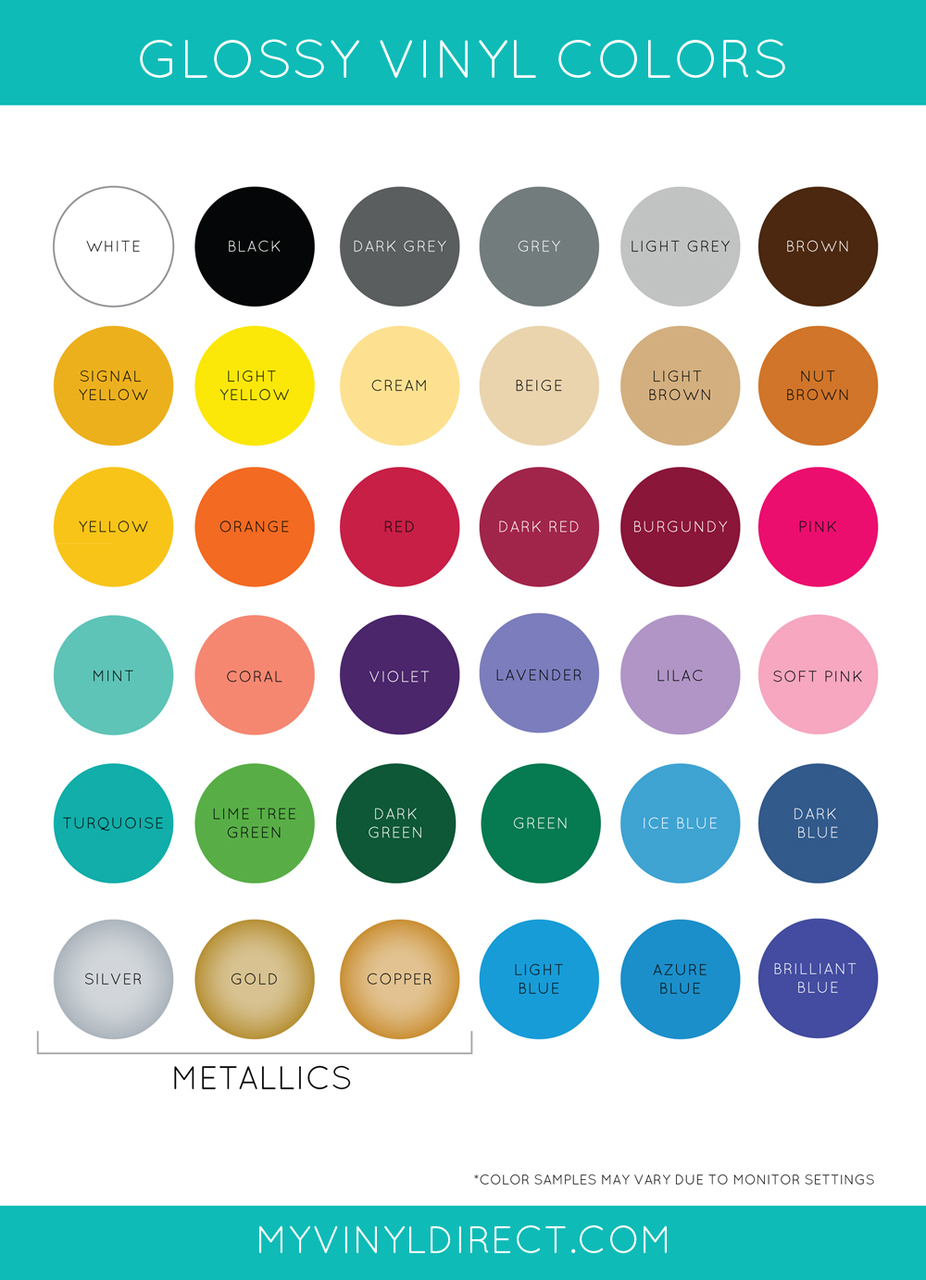 Oracal 651 Colour Chart