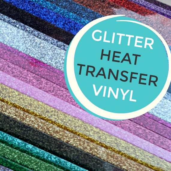 12 White Siser Glitter Heat Transfer Vinyl (HTV)