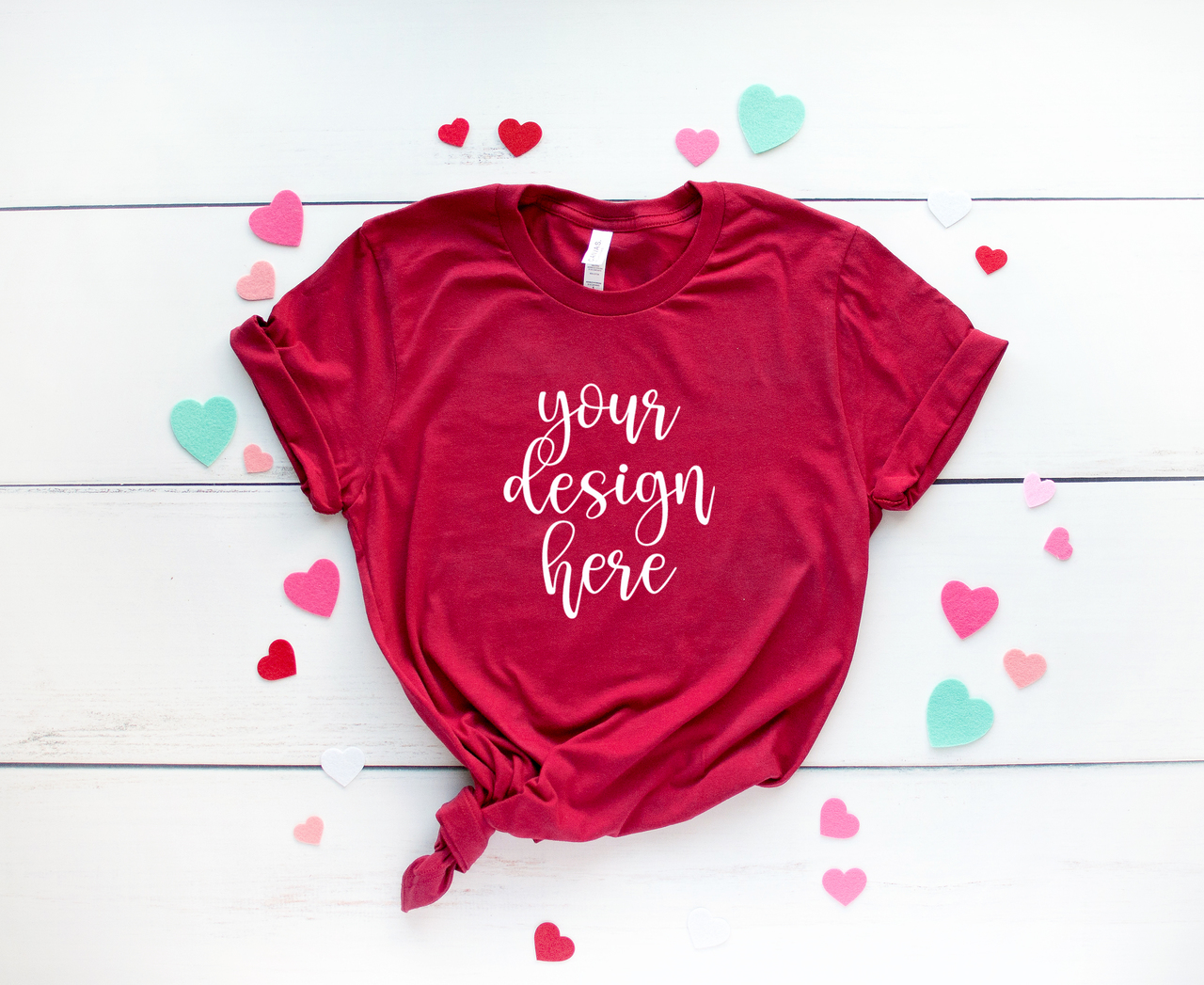 Download Style 5 Valentine Tee Bella Canvas 3001 Unisex Mock Up Flat Lays Digital Files