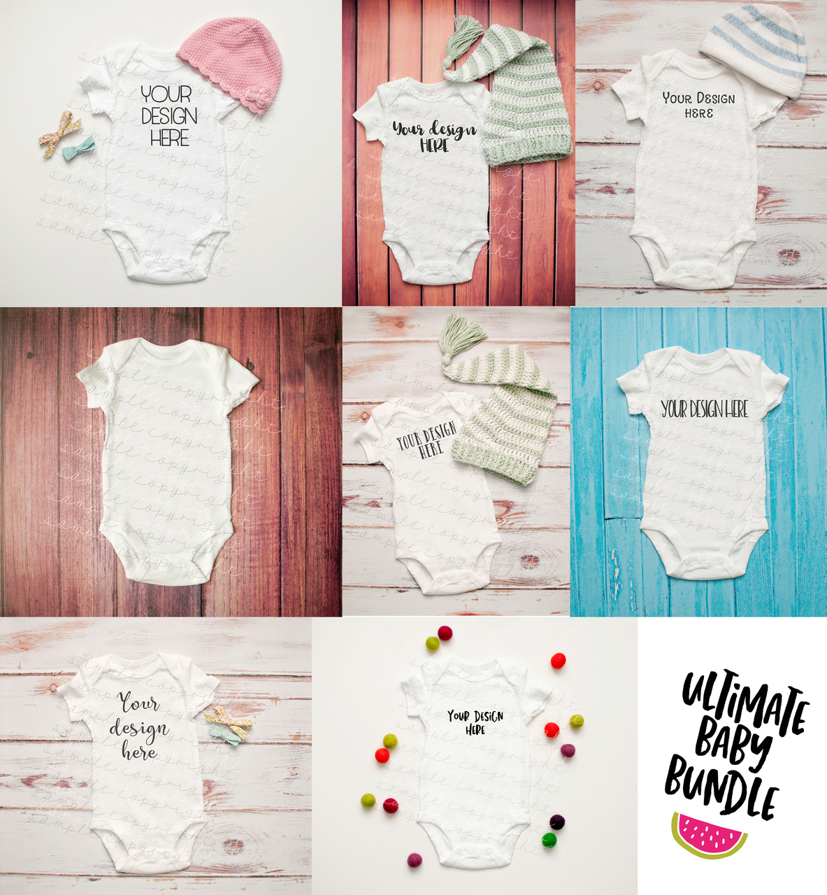 Download The Ultimate Baby Onesie Mock Up Bundle