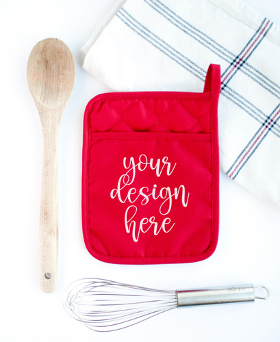 Download Hot Pad Pot Holder | Mock Up | Red