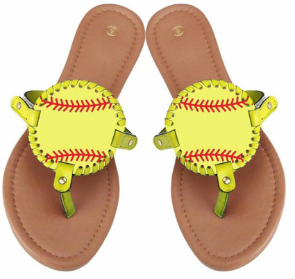softball flip flops