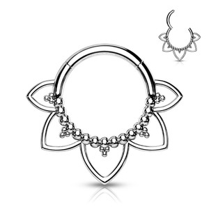 Filigree Hinged Hoop