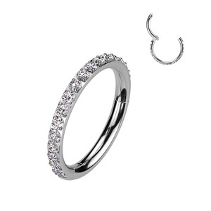 Titanium Gem Conch Hoop Titanium Gem Conch Hoop