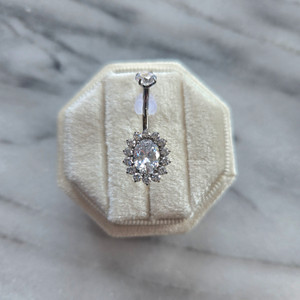 Implant Grade Titanium Oval Belly Ring