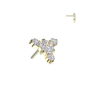 Threadless Gold Triangle Top