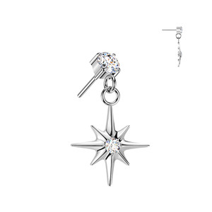 Threadless Northern Star Dangle