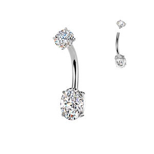 Oval Belly Ring