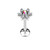 Prong Set Flower Labret