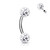 Crystal Ball Curved Barbell