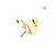 Threadless Butterfly Wings Gold