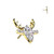 Threadless Gold Reindeer