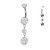Implant Grade Titanium Dangle Belly Ring