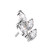 Threadless CZ Leaf