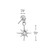 Threadless Northern Star Dangle