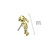 Threadless Gold Seahorse 