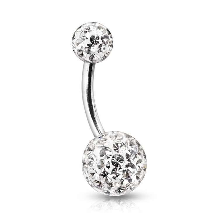 Crystal Ball Belly Ring