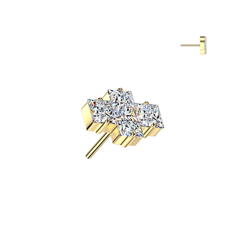 Threadless Gold Baguette