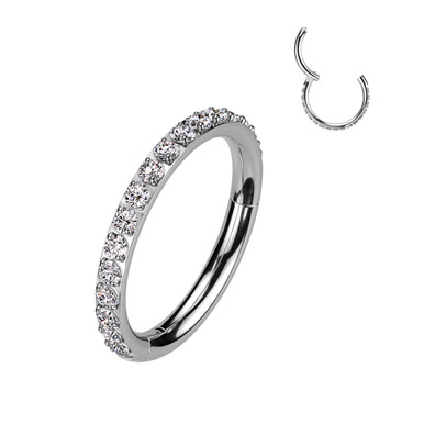 Titanium Gem Conch Hoop - Beverly Hills Body Jewelry