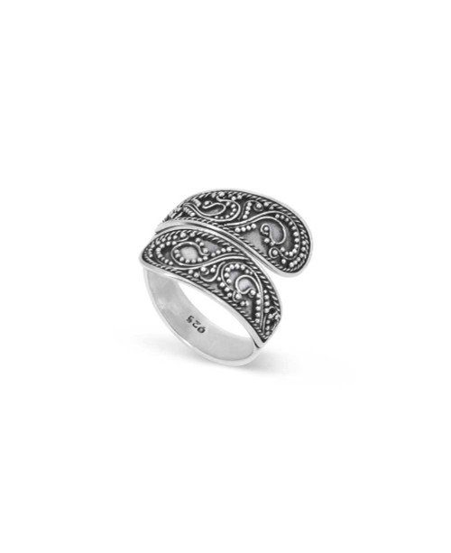 Sterling silver filigree ring