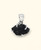 Sterling Silver Raw Cut Black Tourmaline Pendant
